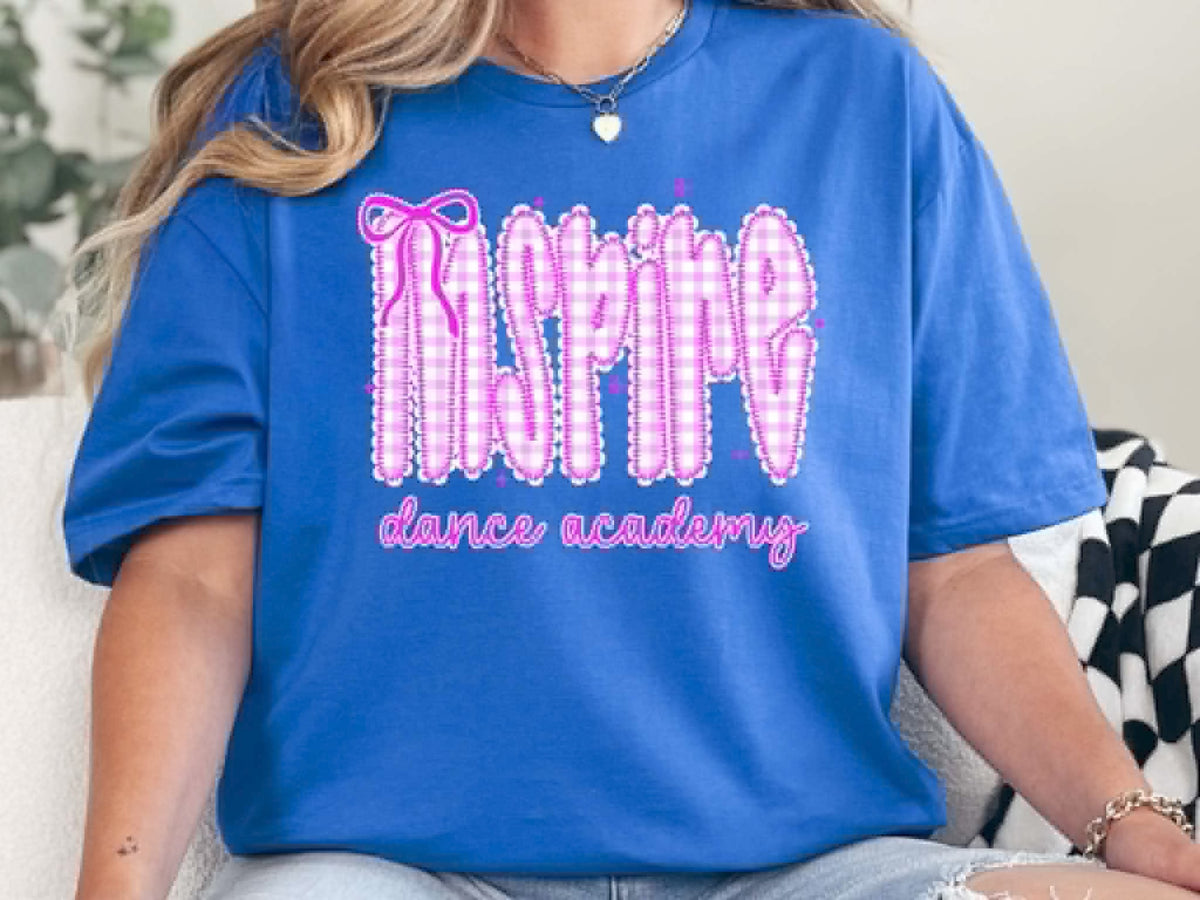 Inspire Dance Academy Gingham Bow
