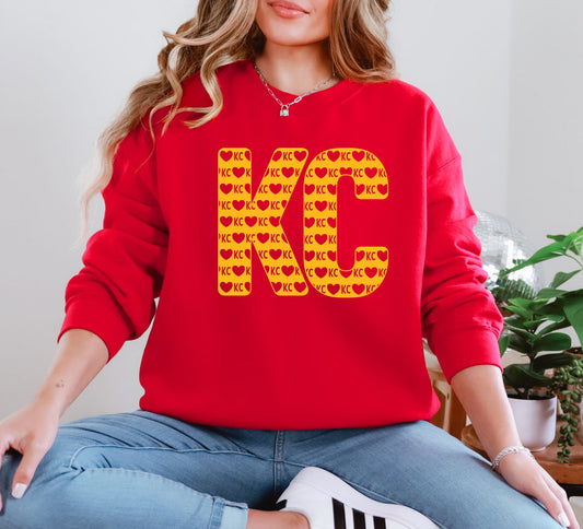 KC Hearts Gold - Sweatshirt/Hoodie