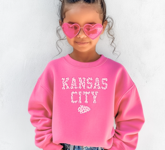 Youth Kansas City Leopard Sweatshirt/Hoodie