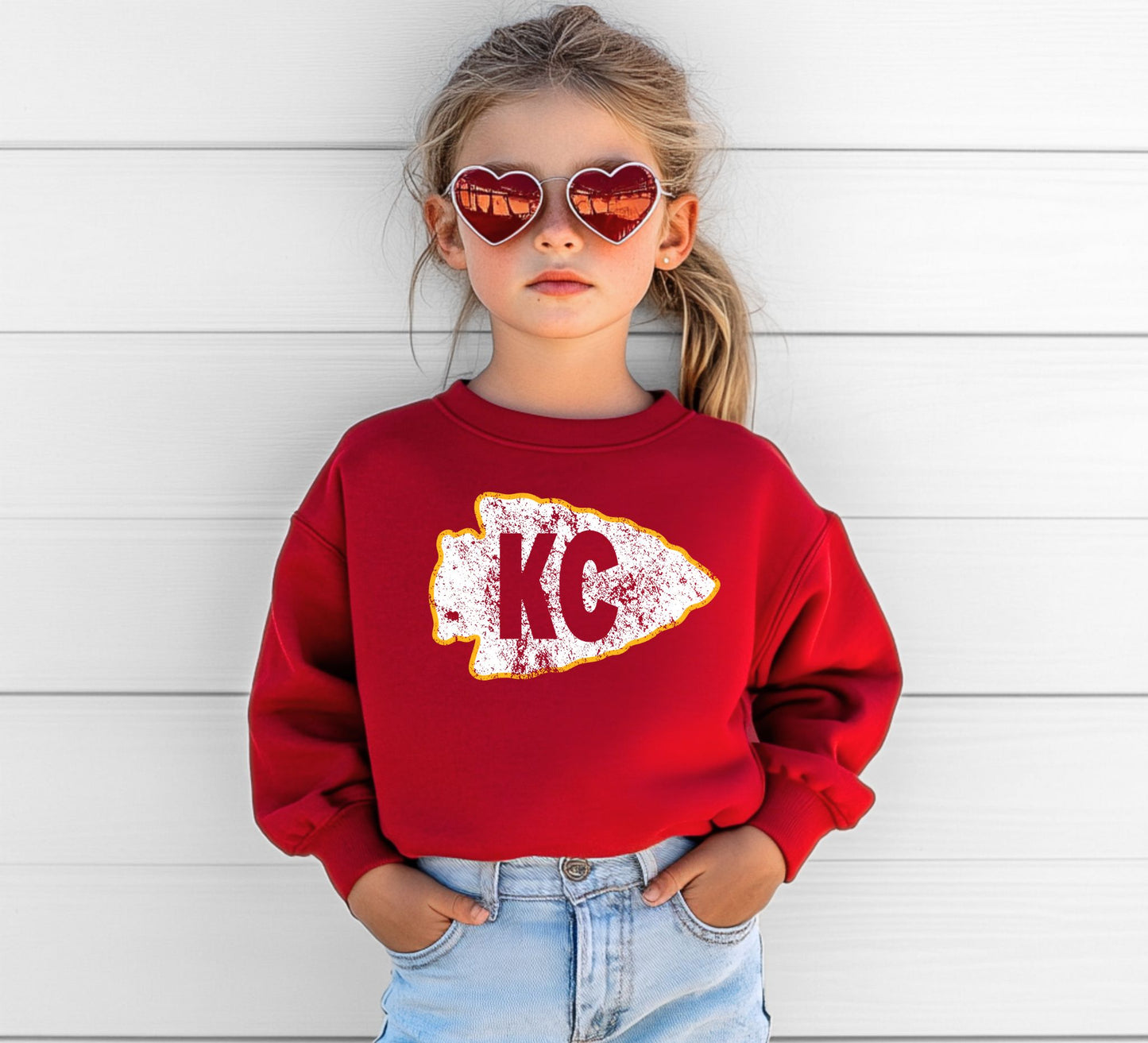 Youth KC Distressed Arrowhead