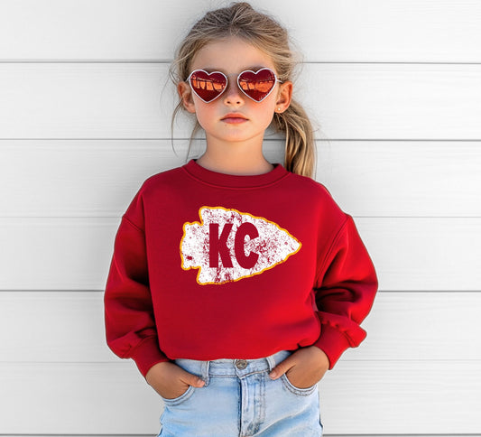 Youth KC Distressed Arrowhead