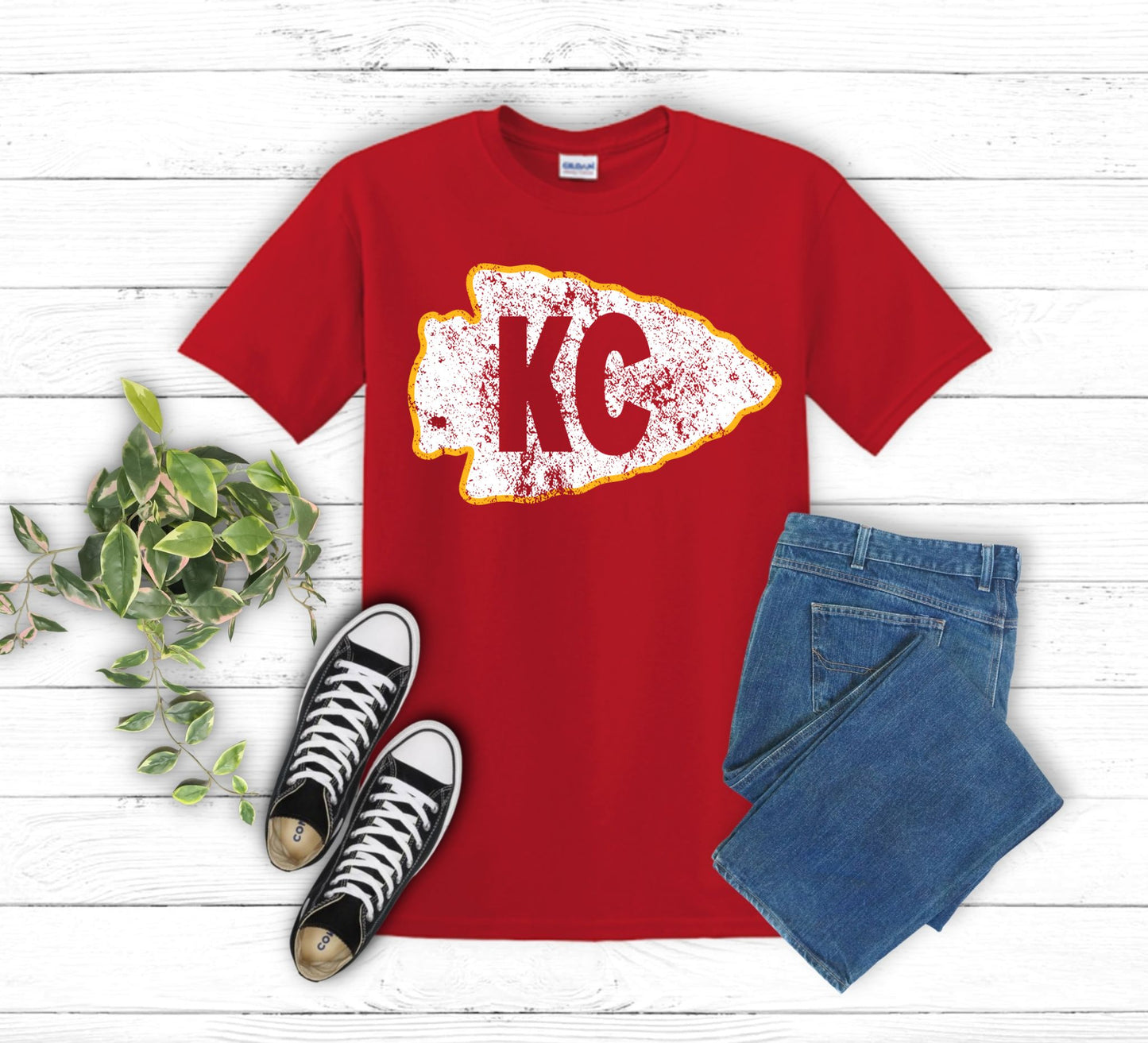 Youth KC Distressed Arrowhead