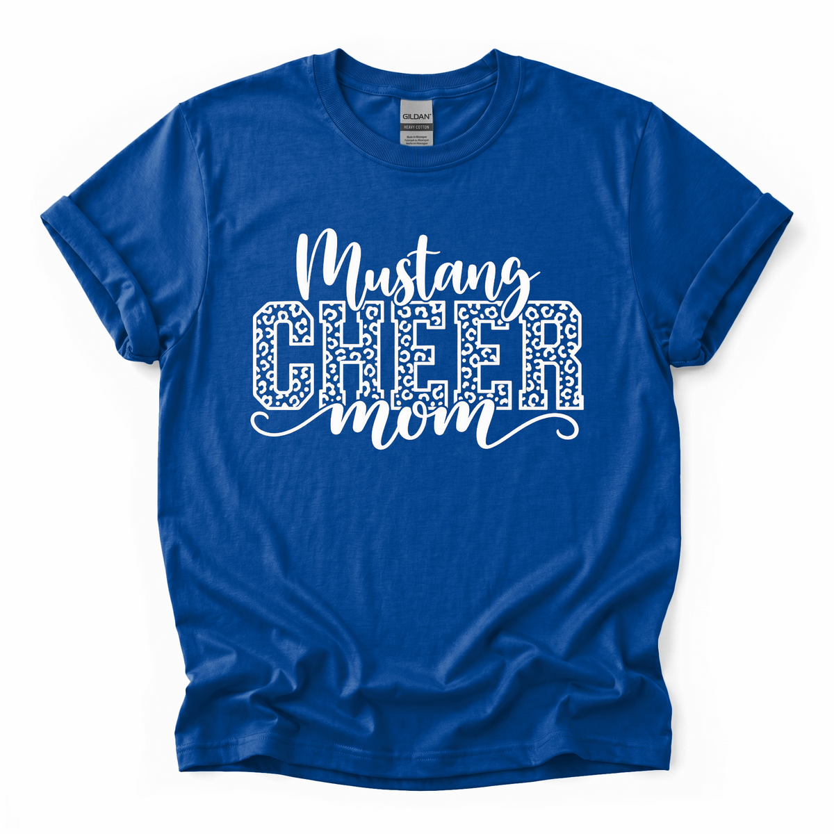 Mustang Cheer Mom Leopard