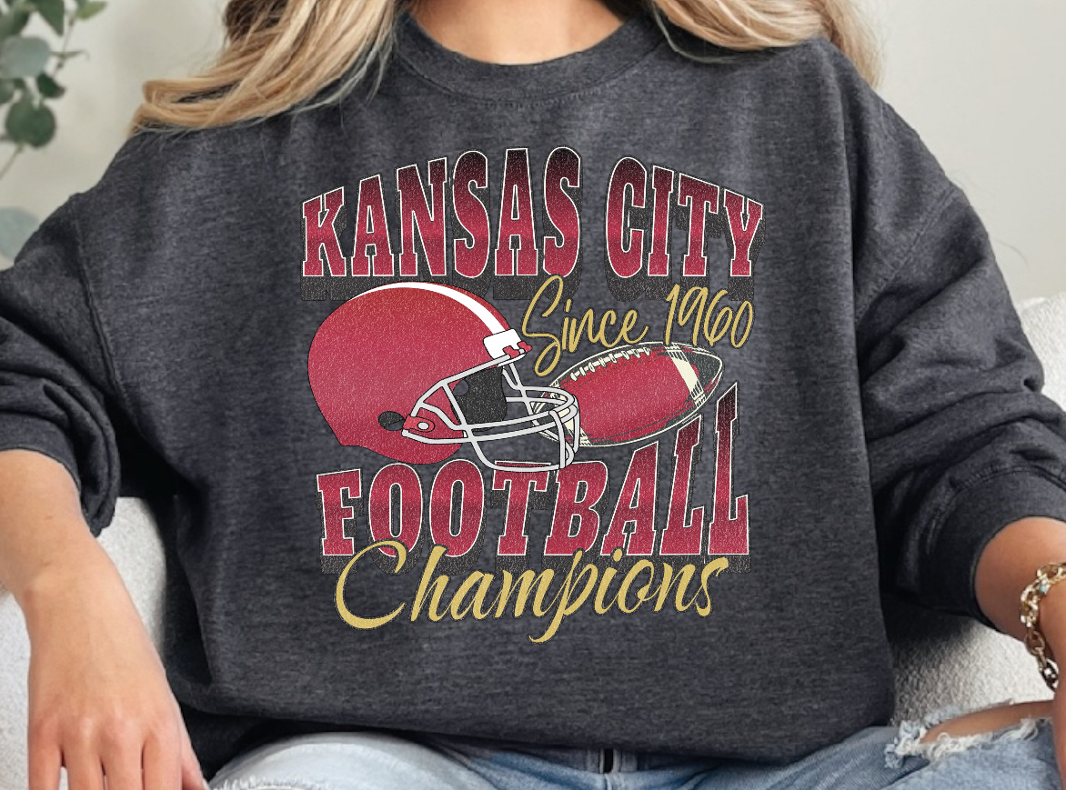 Kansas City Football Champions Vintage