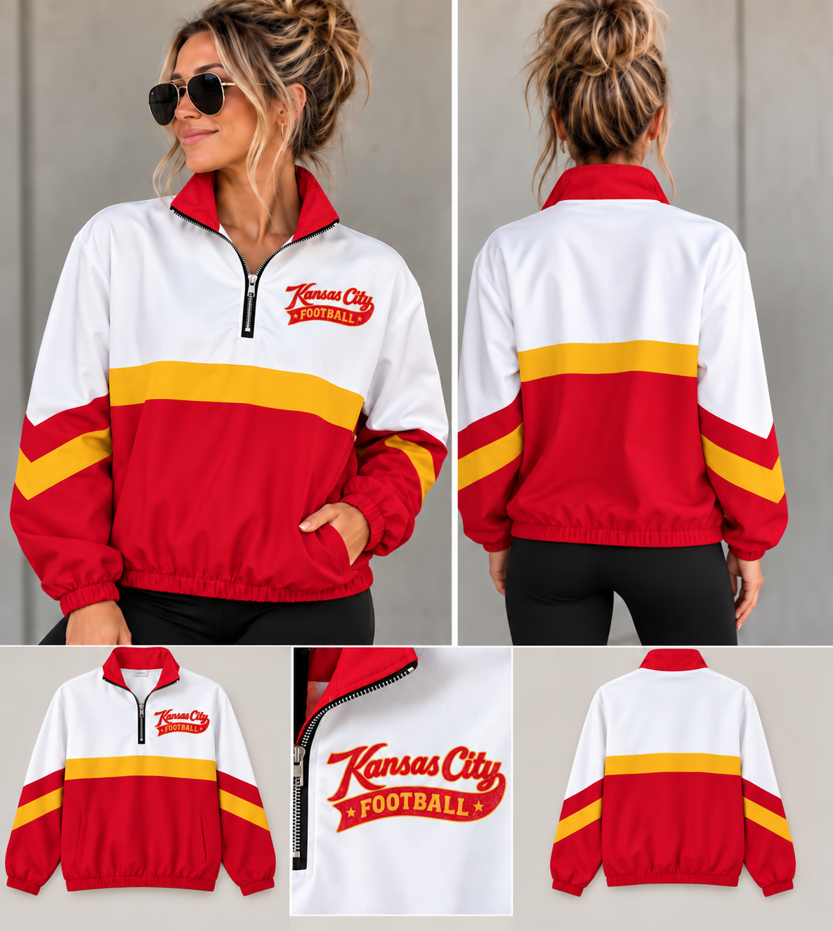 Kansas City FB Windbreaker Lined