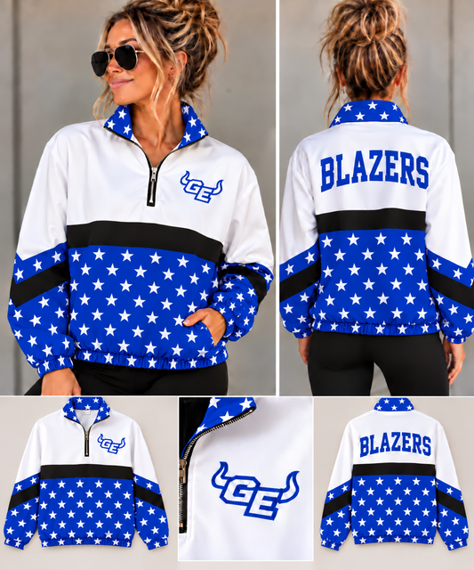 GE Stars Blue Windbreaker Lined