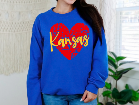 Kansas Heart Sweatshirt