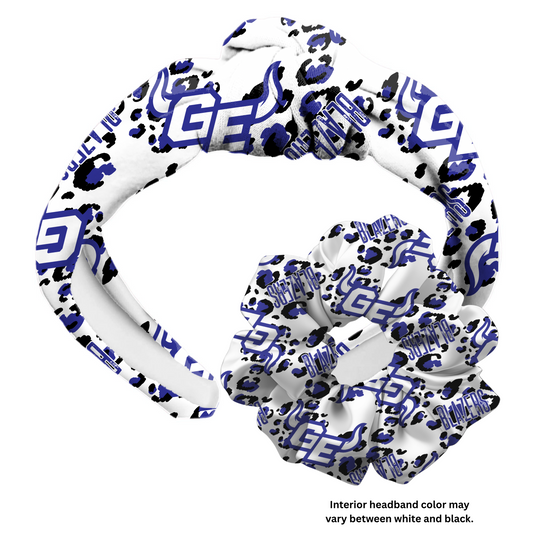 Gardner GE leopard School Headband / Scrunchie