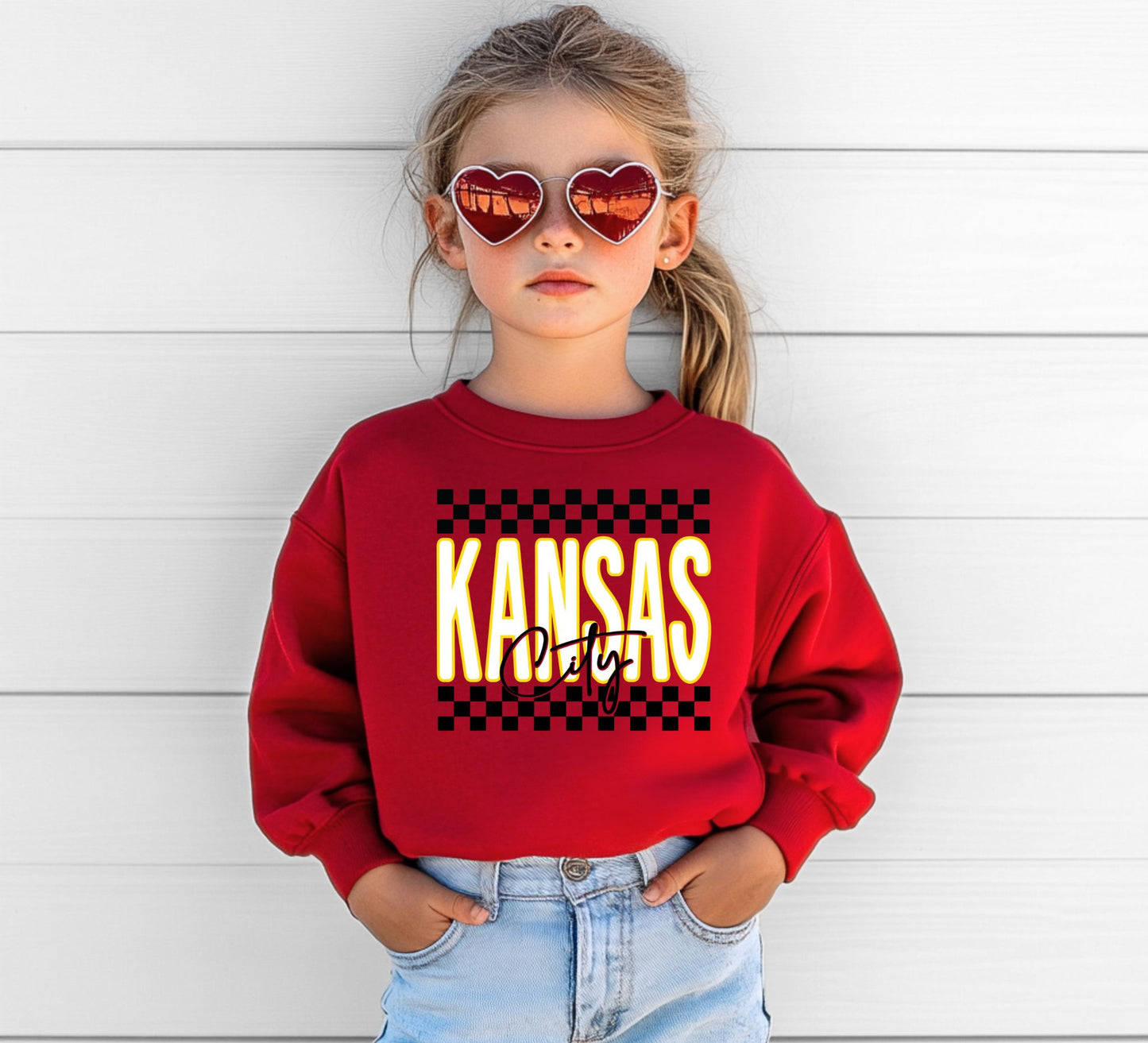 Youth Kansas City Checkered Retro