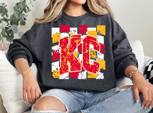 KC Checkered Vintage Sweatshirt