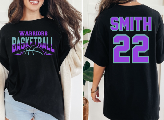 Warriors Basketball Black