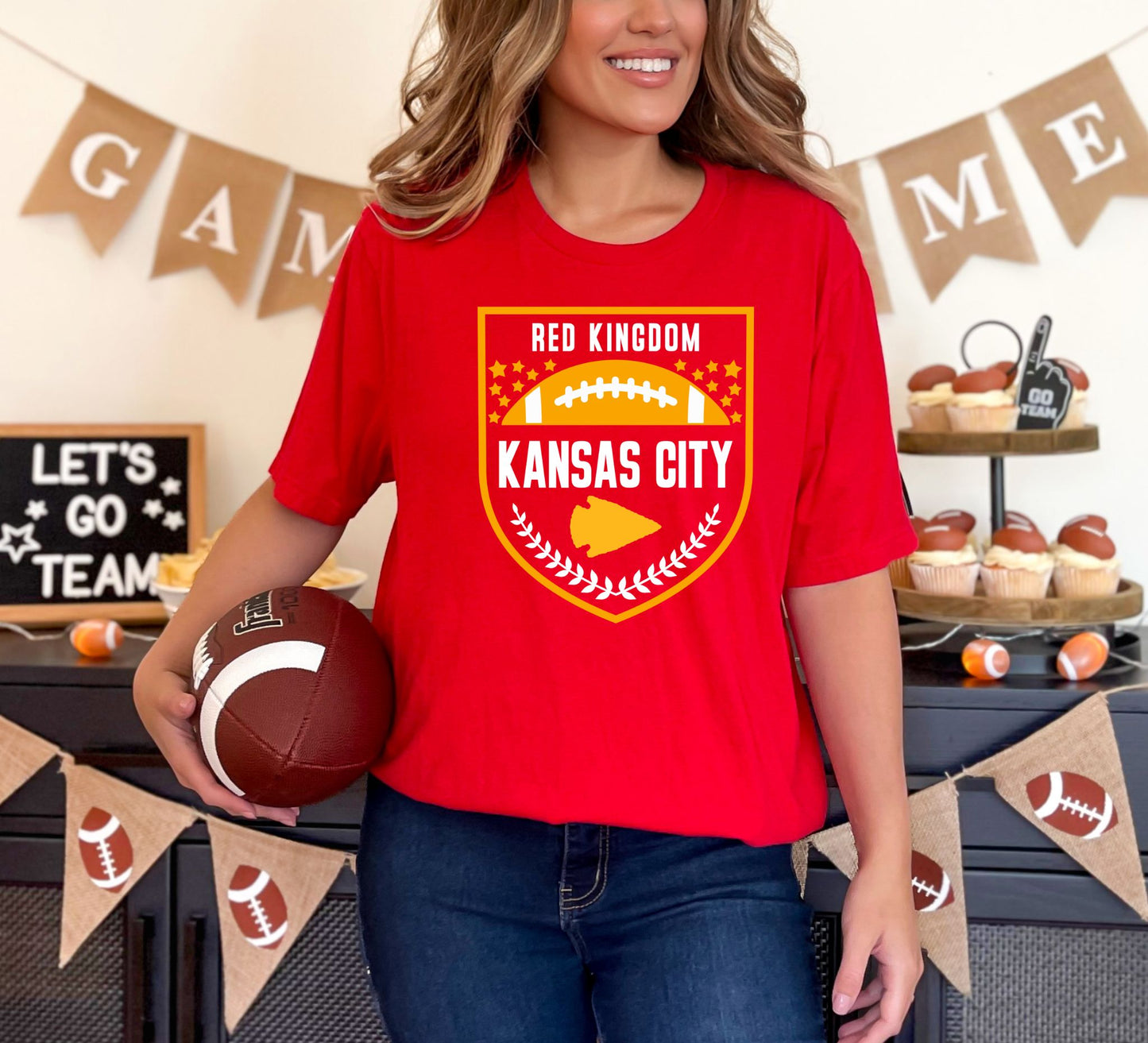 Red Kingdom Crest Tee