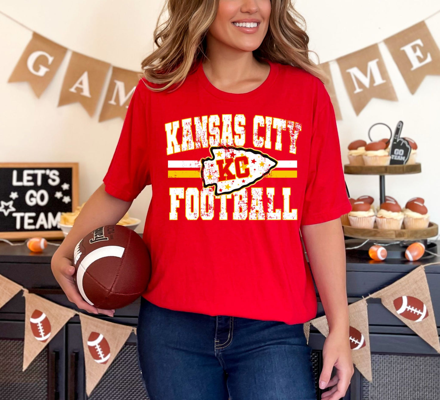 Kansas City Football Stars Tee