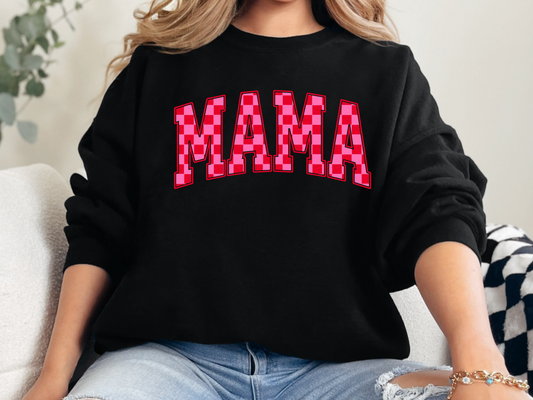 Checkered Mama Sweatshirt/Hoodie