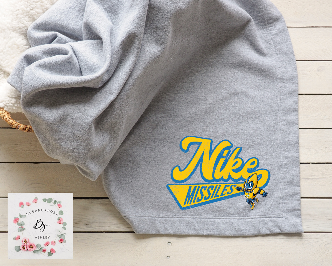 Nike Missile Vintage Blanket