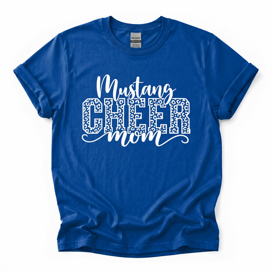 Mustang Cheer Mom Leopard