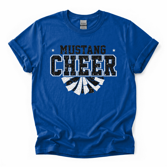 Mustang Cheer - Faux Glitter